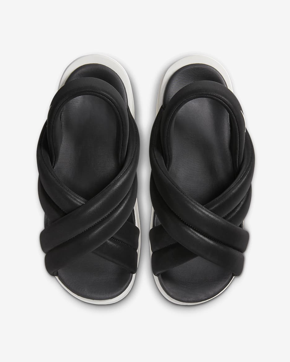 Black and white nike sandals womens online